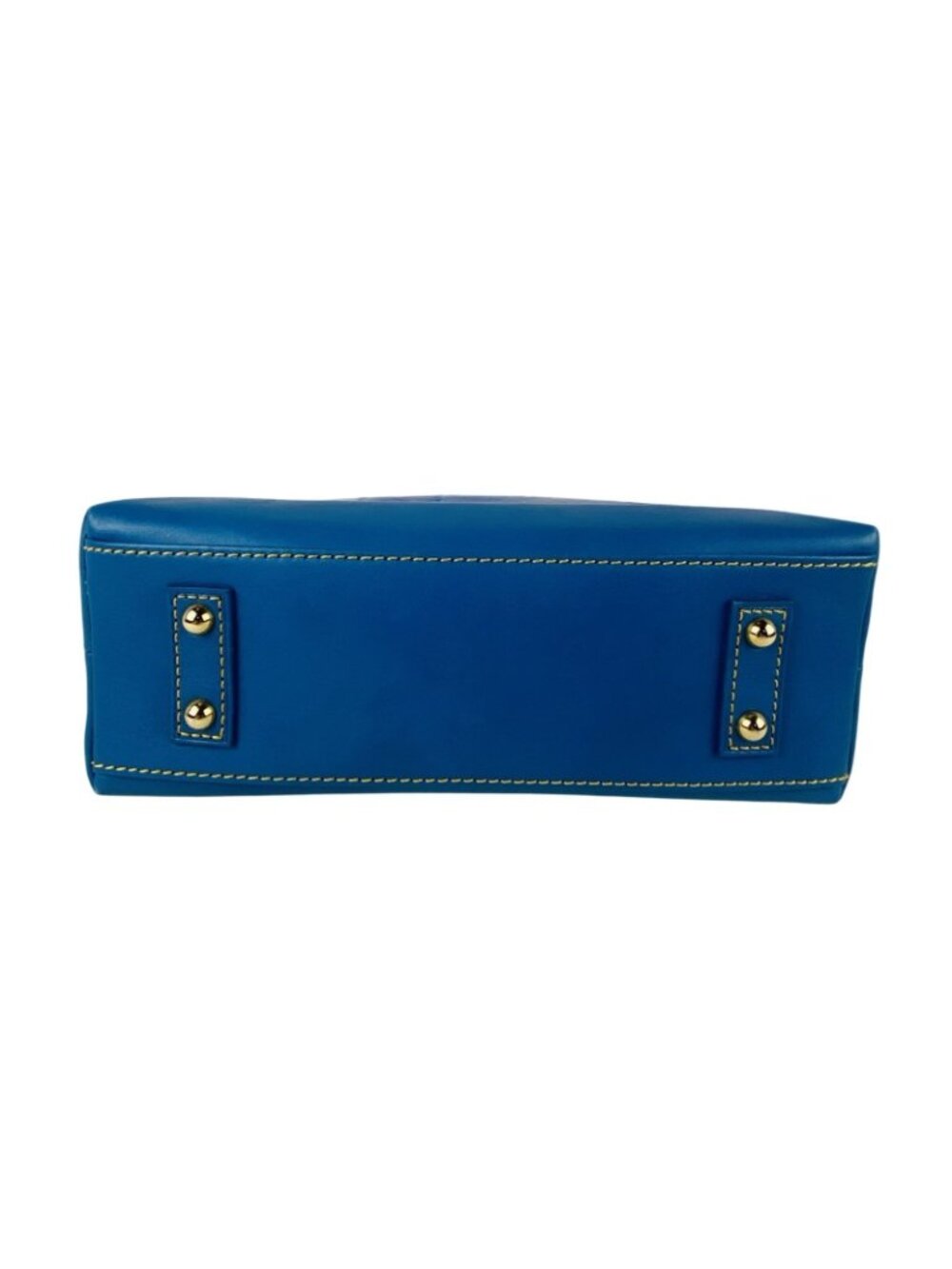 Dooney & Bourke Turquoise Croco Embossed Leather Small/Med Satchel Gold Hardware - Picture 5 of 16